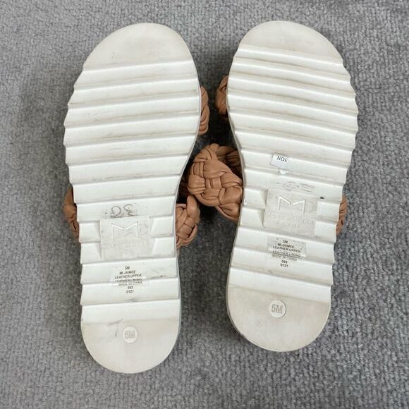 Marc Fisher Jaimee Flat Espadrille Brown Slip on Sandals Women’s Size 5M - Picture 5 of 5